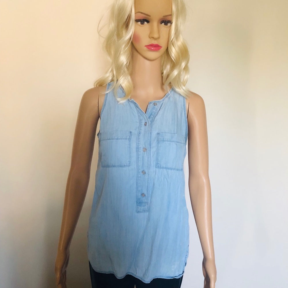 Loft Chambray Tank sz XS
